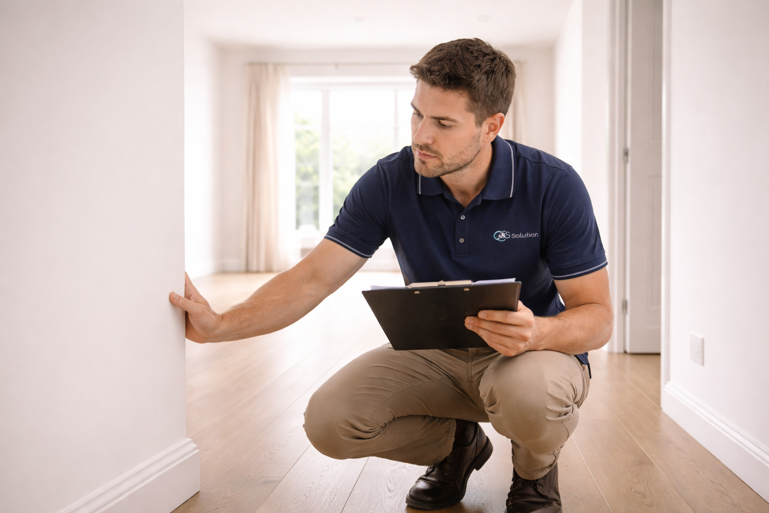 Professional property inspection - quality cleaning verification